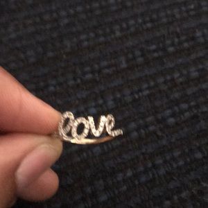 14k diamond Love Ring